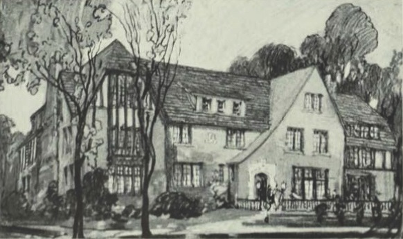 sketch of the Alpha Epsilon House
