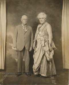 Henry and Edith Carr pose for a photo ca. 1910, in fancy dress.