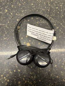 Black over-the-ear headphones