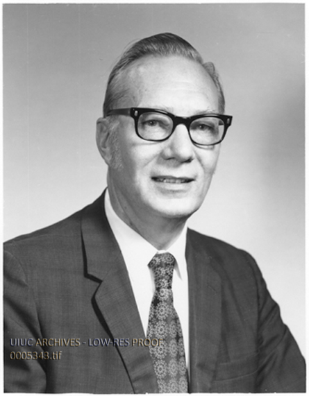 Photo of Lucien L. White from the University of Illinois Archives