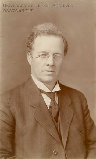 Photograph of Edmund J. James from the University of Illinois Archives