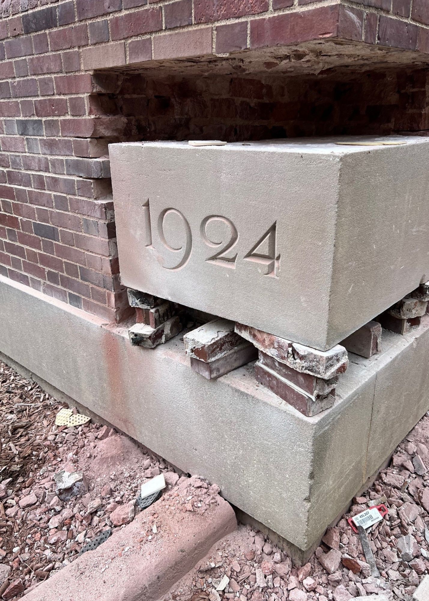 Main Library cornerstone