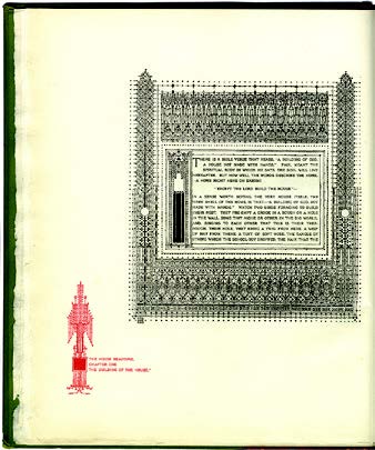 Page from William C. Gannett, The House Beautiful. River Forest, IL: Auvergne Press, 1897