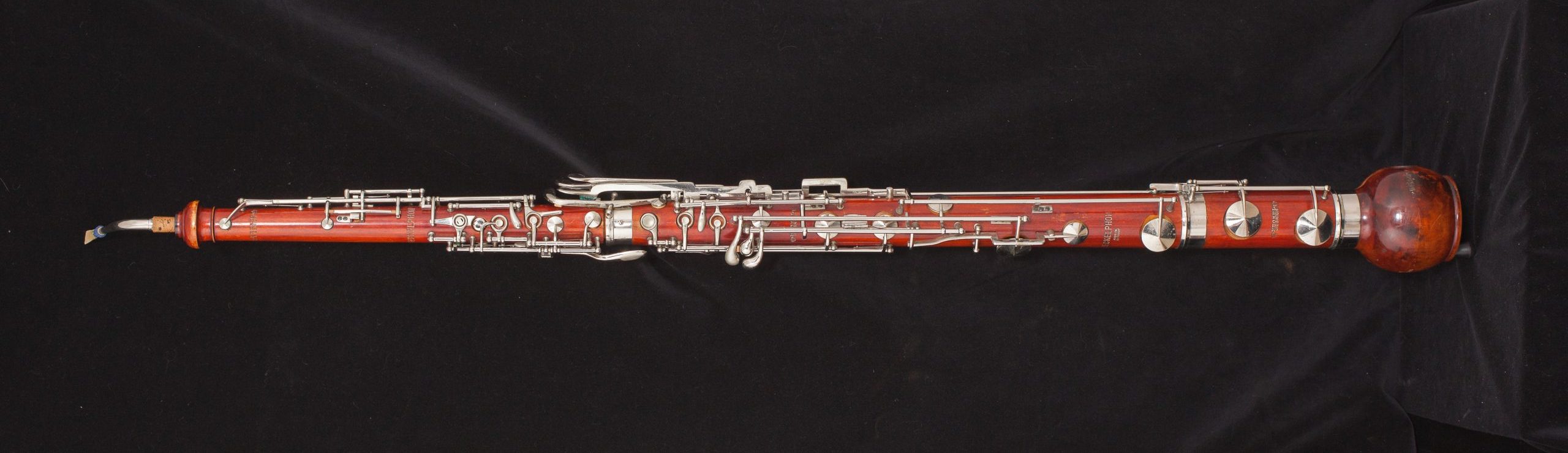 image of a heckelphone from the front side