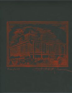 The Mystery House woodblock print